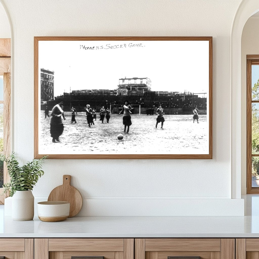 Historic 1914 Womens Soccer Match in NYC