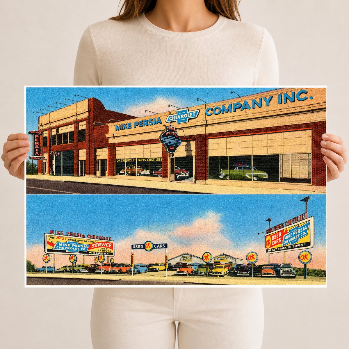 New Orleans, LA: Mike Persia Chevrolet Co., 300 Block N. Rampart St.