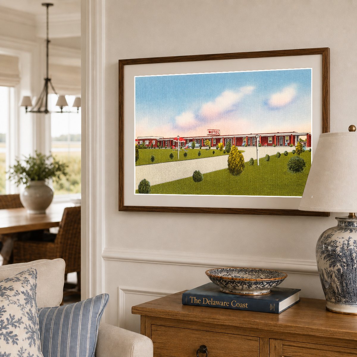 Ciampoli Motel, U. S. Route 40, Elkton, Maryland — Vintage Maryland Postcard