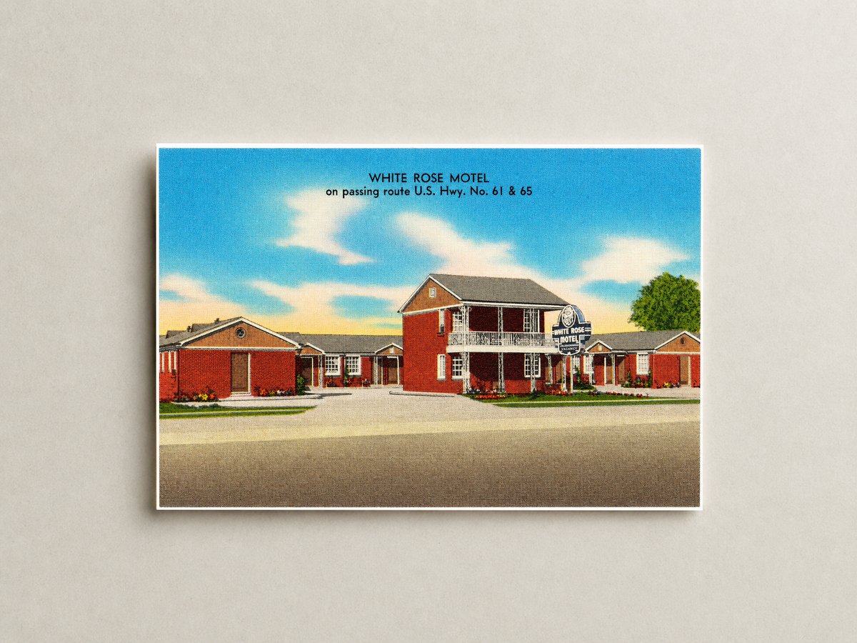 New Orleans, LA: White Rose Motel on passing route U.S. Hwy. No. 61 & 65