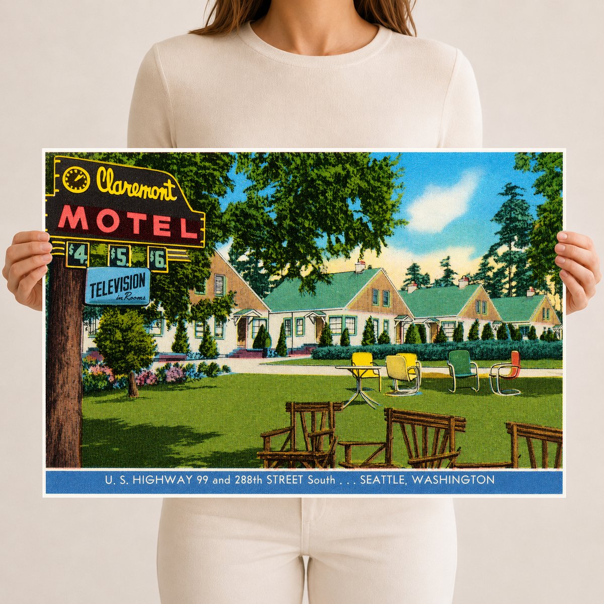 Seattle, WA: Claremont Motel, U.S. Highway 99 and 288th Street South... Seattle
