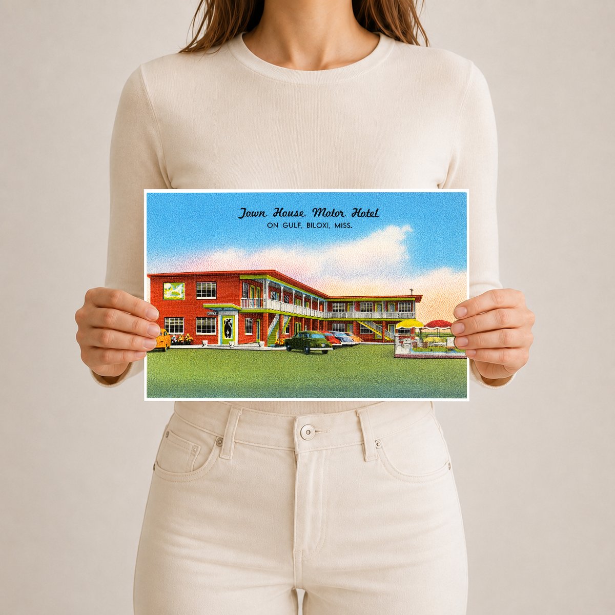 Biloxi, MS: Town House Motor Hotel, on gulf