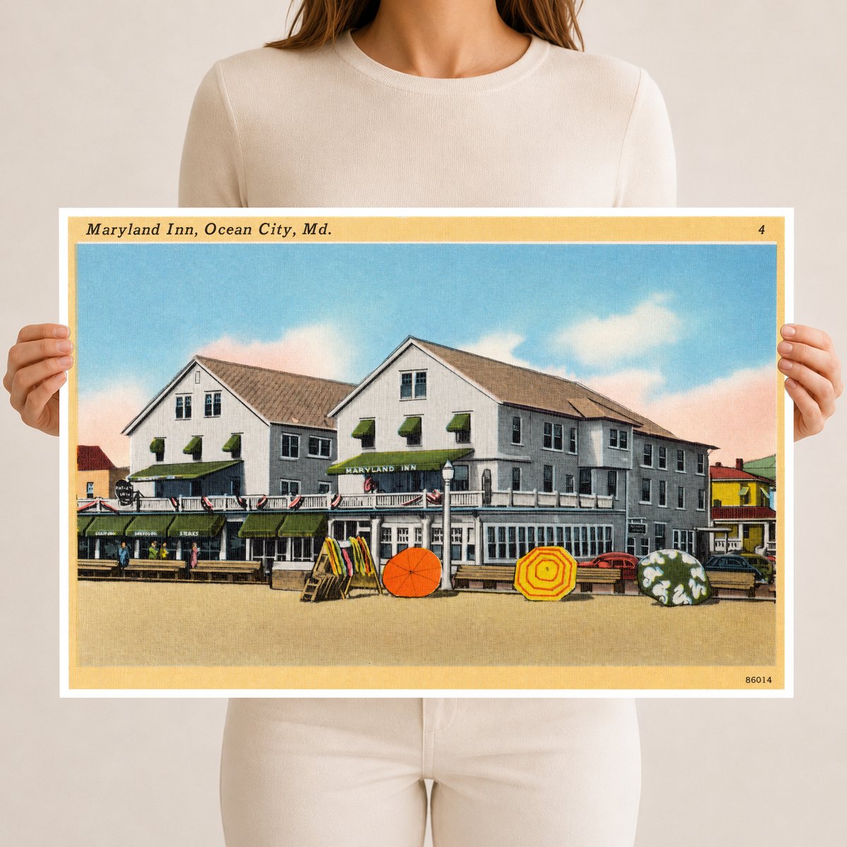 Maryland Inn, Ocean City, MD — Vintage Maryland Postcard