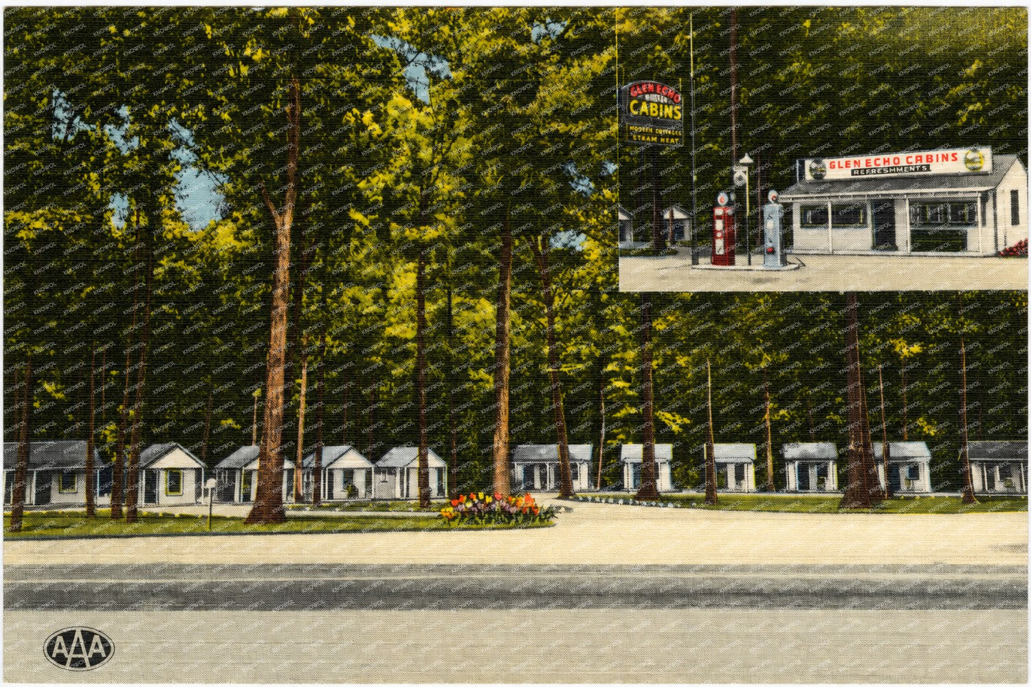 Glen Echo Lodge, U. S. Route 1, Darlington, MD, 3 miles south of Conowingo Dam and 11 miles north of Bel Air, MD — Vintage Maryland Postcard