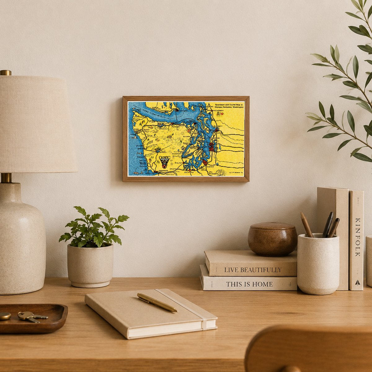 WA: Sportsman and tourist map of Olympic peninsula