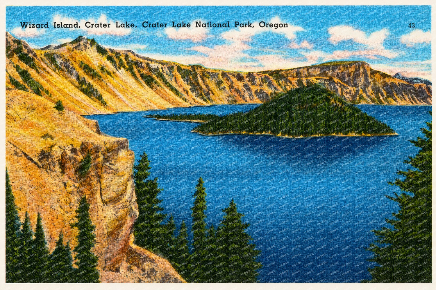 Wizard Island, OR: Wizard Island, Crater Lake, Crater Lake National Park