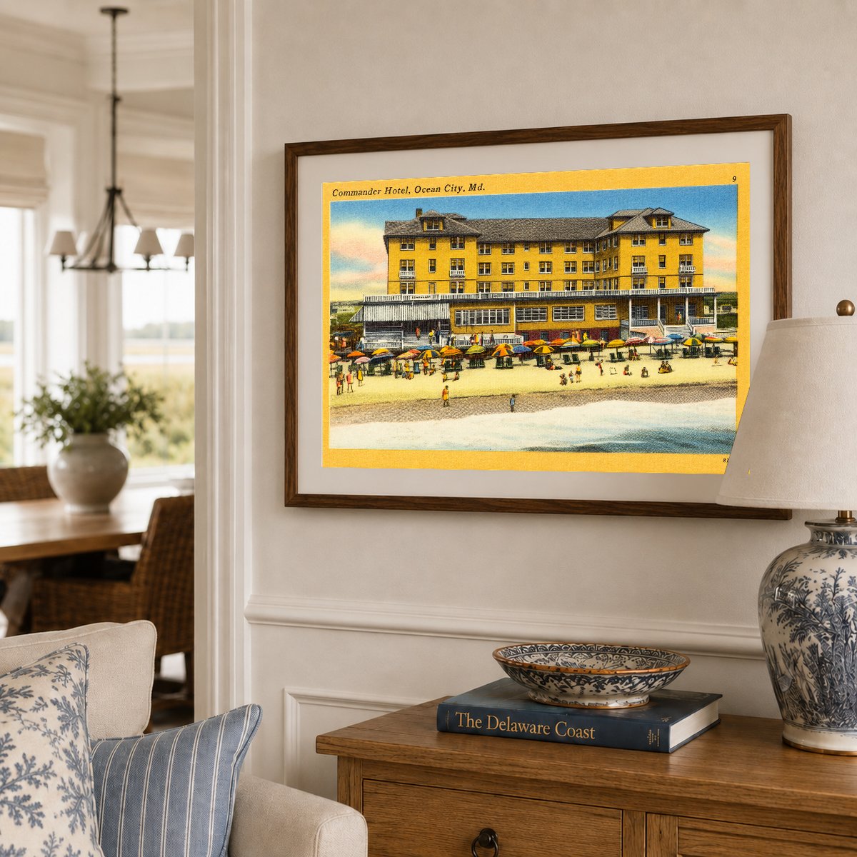 Commander Hotel, Ocean City, MD — Vintage Maryland Postcard