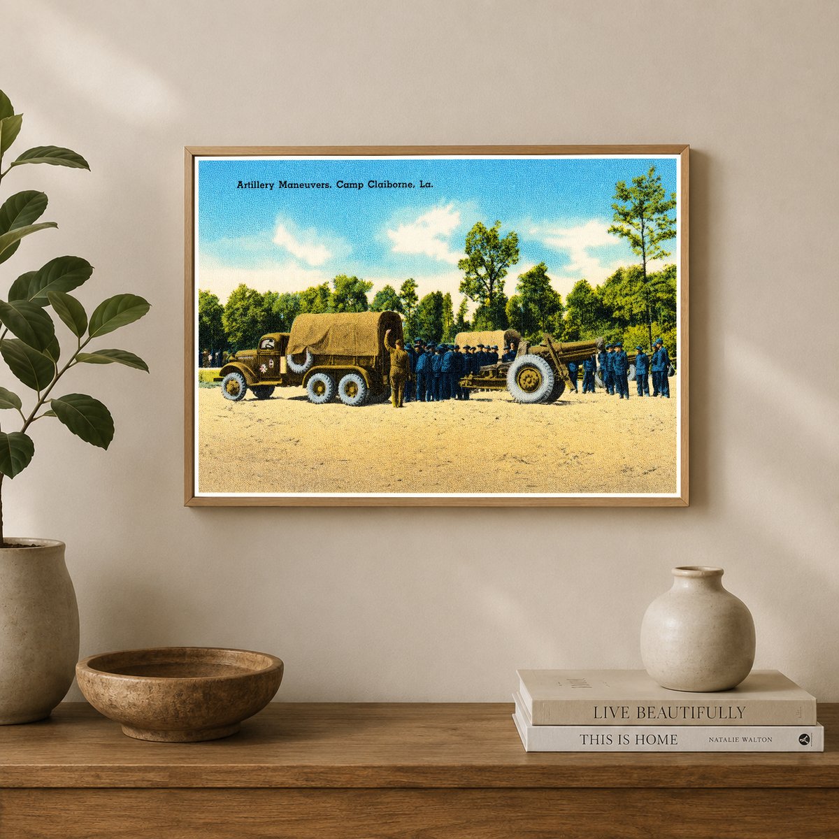Forest Hill, LA: Artillery maneuvers, Camp Claiborne