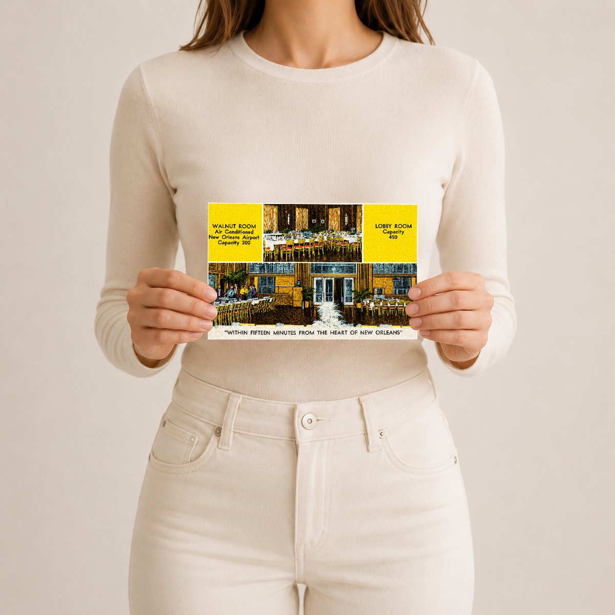 New Orleans, LA: Walnut Room, "Within fifteen minutes from the heart of New Orleans"