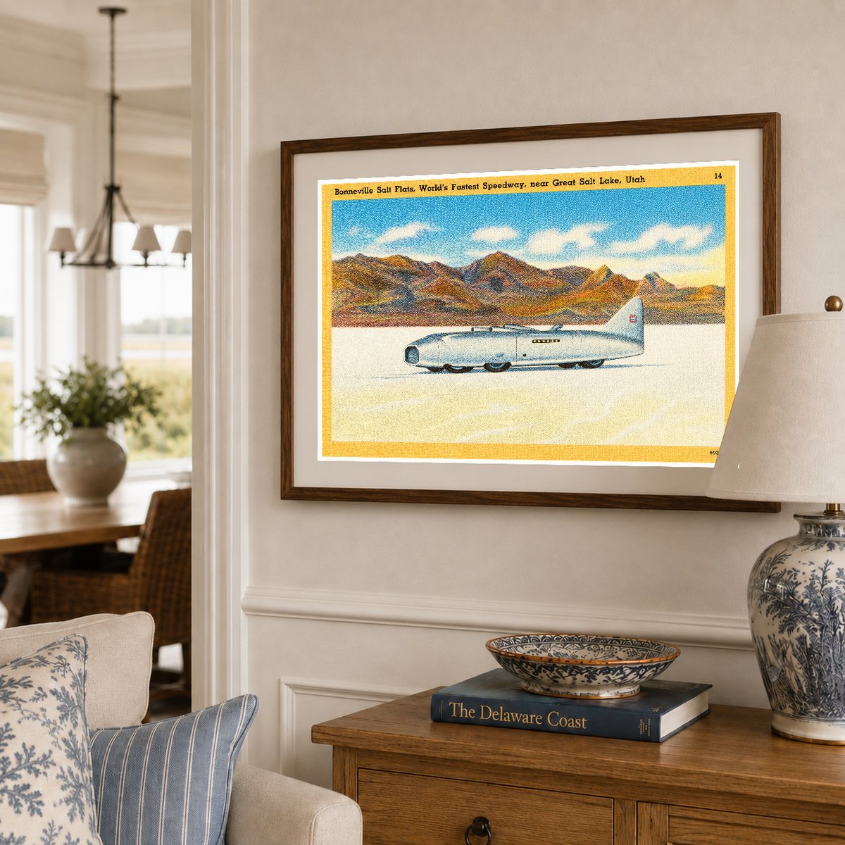 Bonneville Salt Flats, UT: Bonneville Salt Flats, "World's fastest speedway." Utah