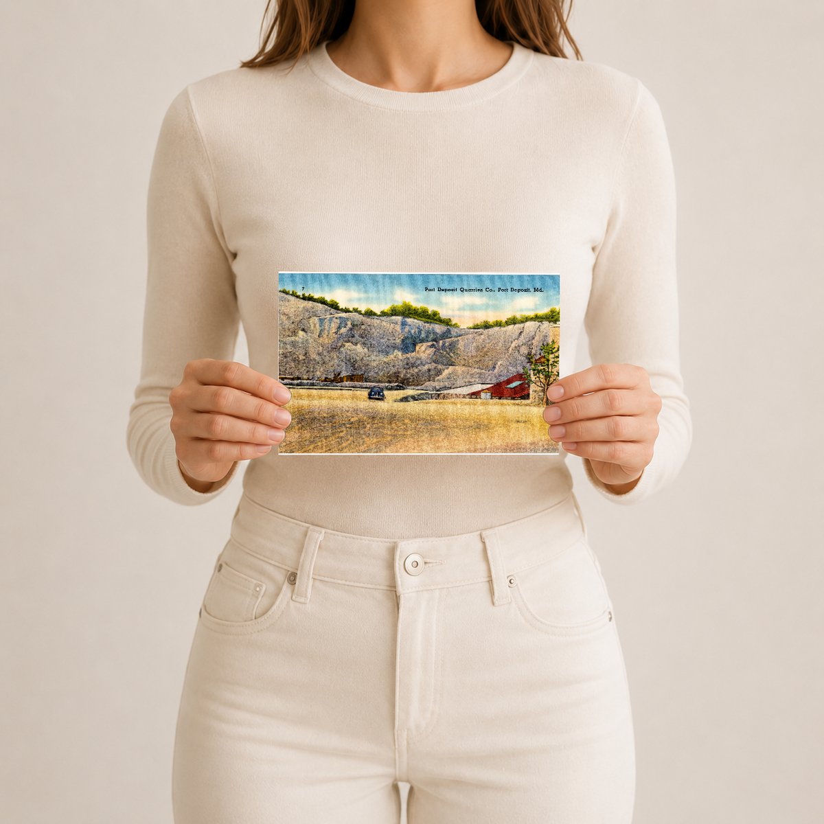 Port Deposit Quarries Co., Port Deposit, MD — Vintage Maryland Postcard