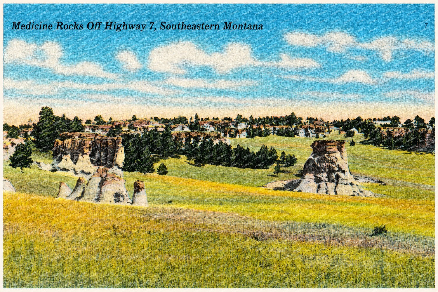 MT: Medicine Rocks off Highway 7, Southeastern Montana