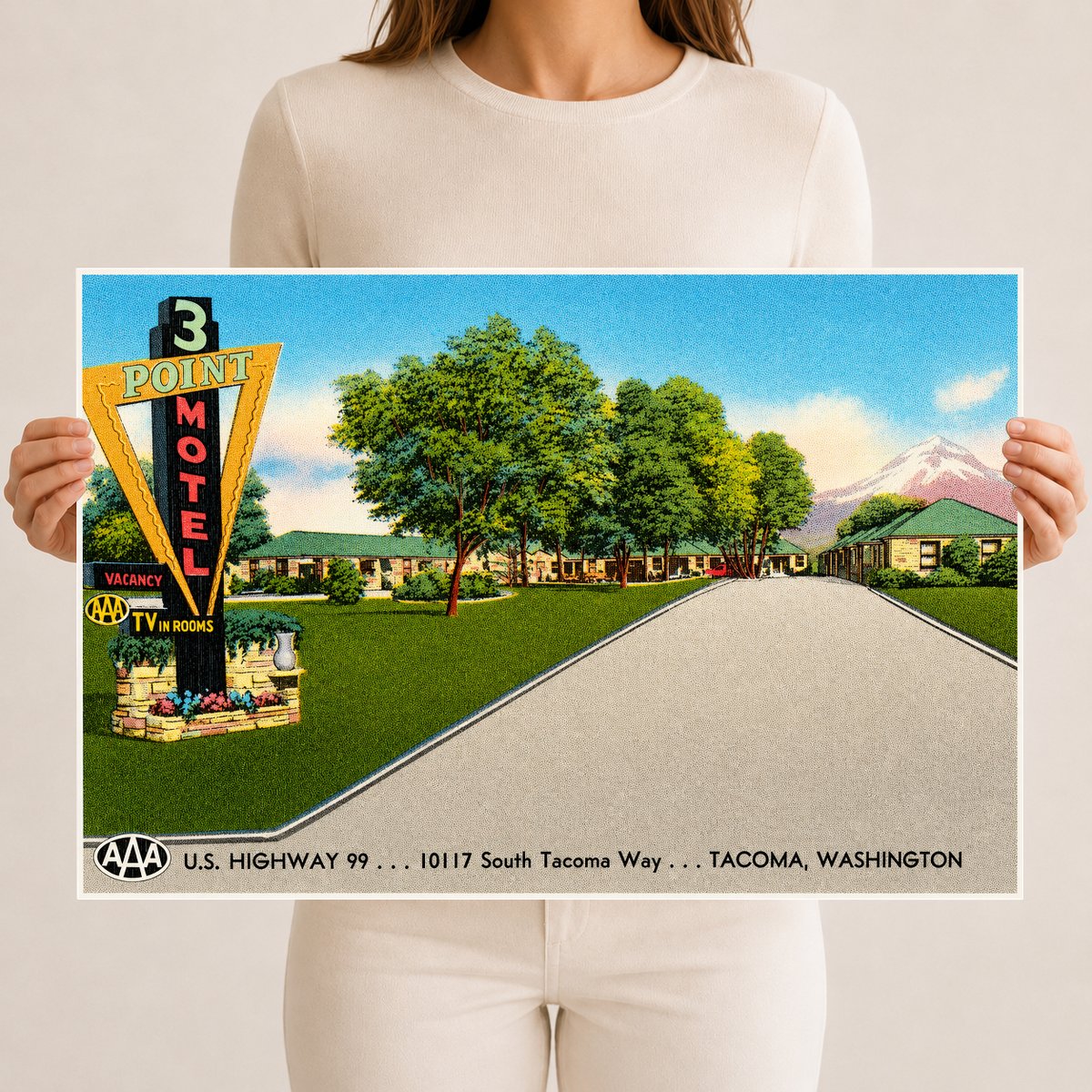 Tacoma, WA: Three Point Motel, U.S. Highway 99... 10117 South Tacoma Way... Tacoma
