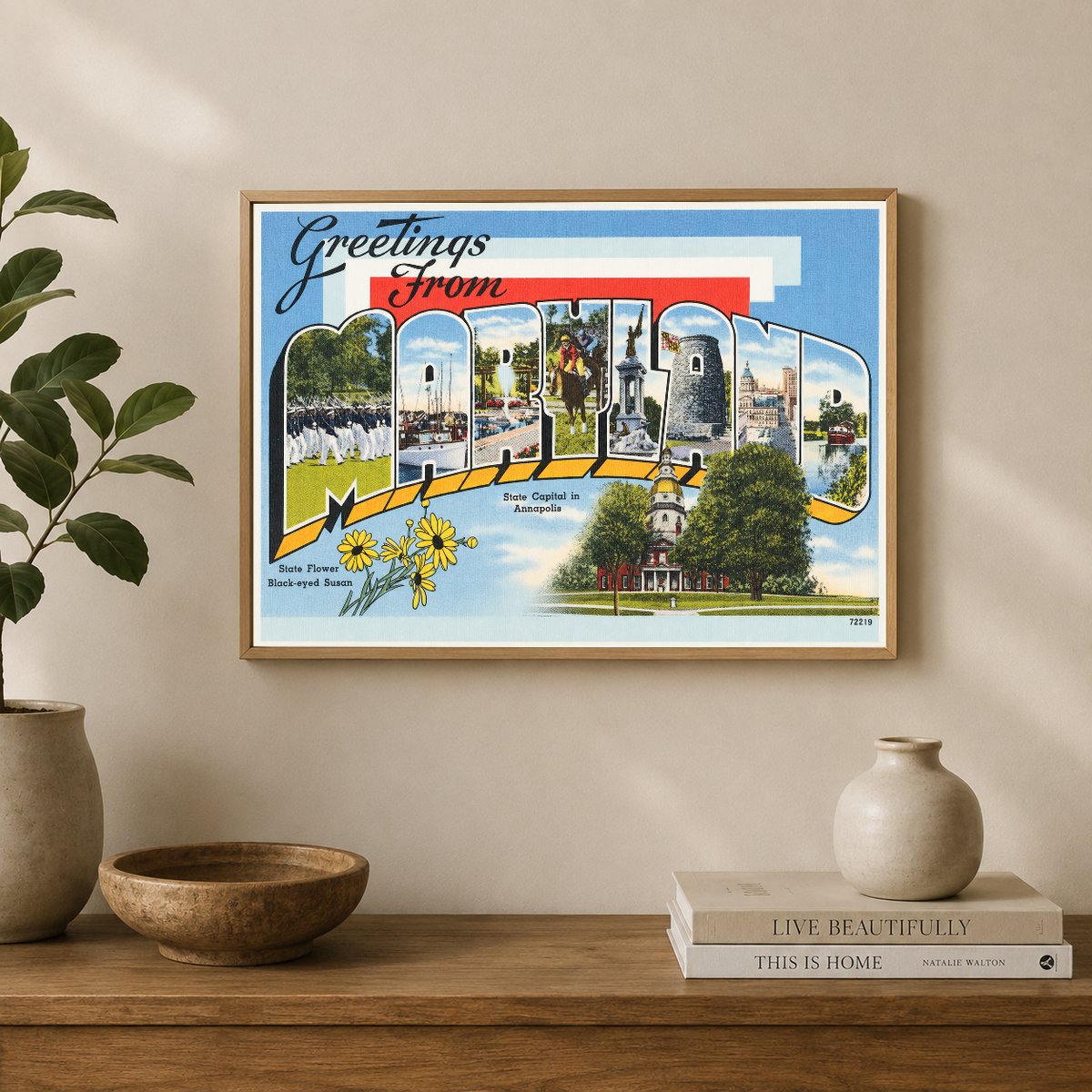 Greetings from Maryland — Vintage Maryland Postcard