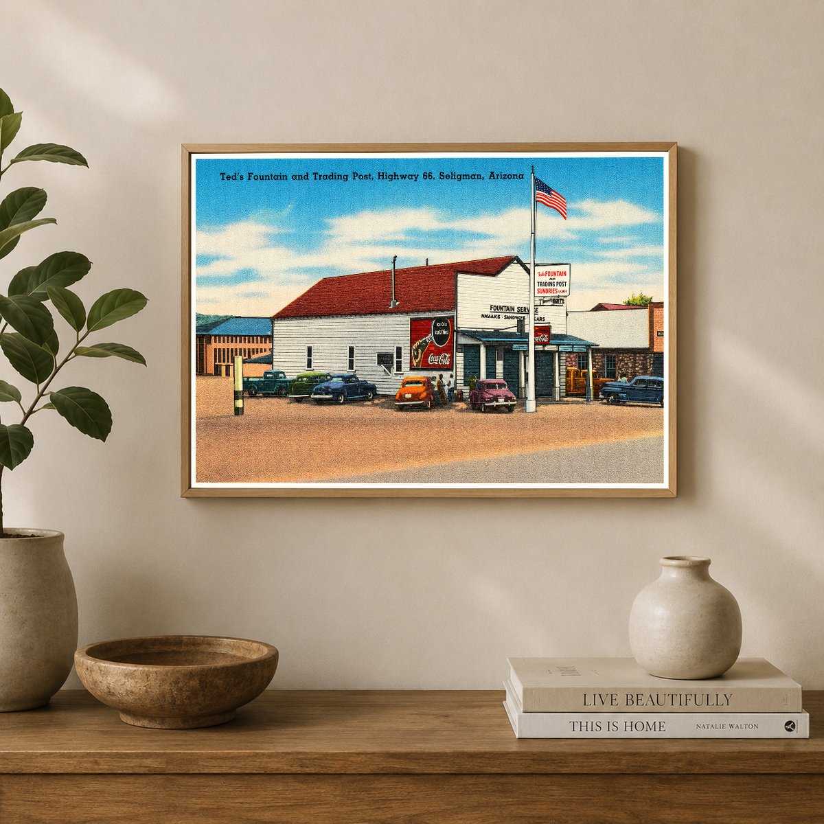 Seligman, AZ: Ted's Fountain and Trading Post, highway 66