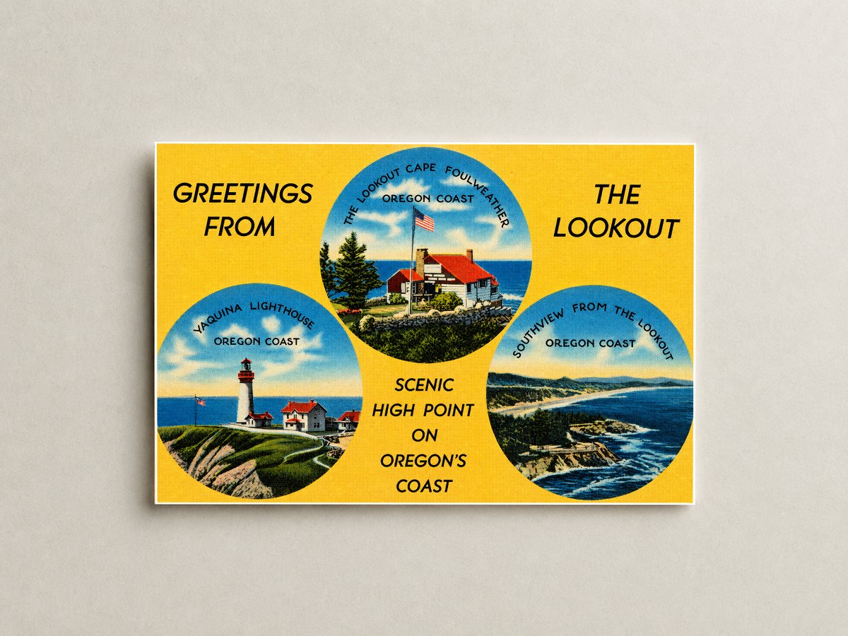 OR: Greetings from the lookout, scenic high point on Oregon's coast