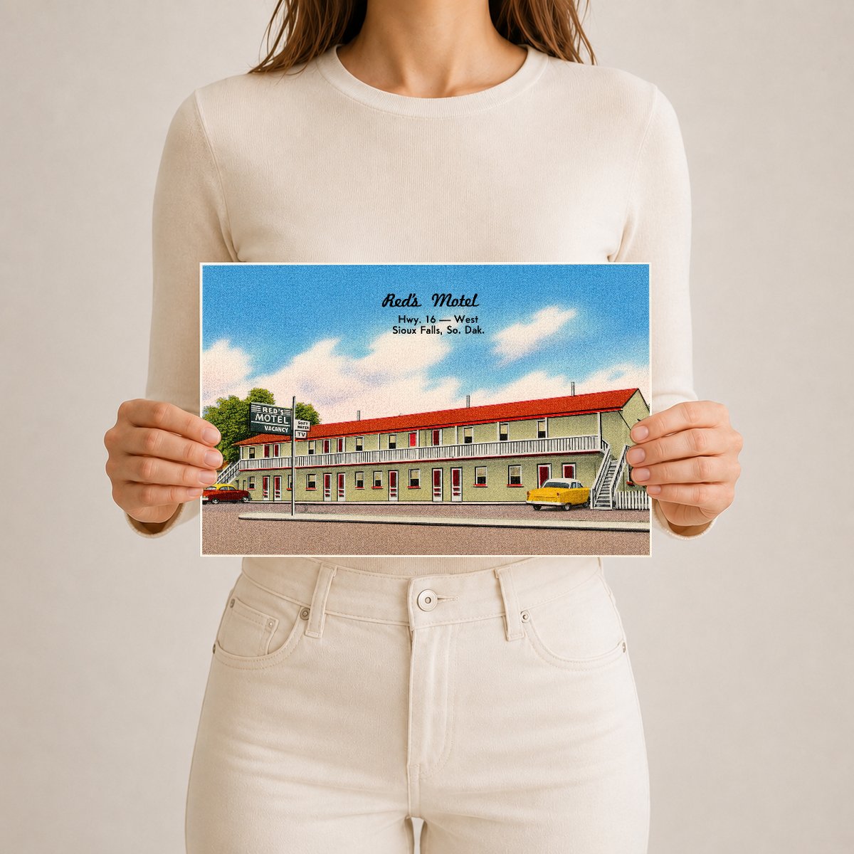 Sioux Falls, SD: Red's Motel, Hwy. 16 -- West, Sioux Falls, So. Dak.