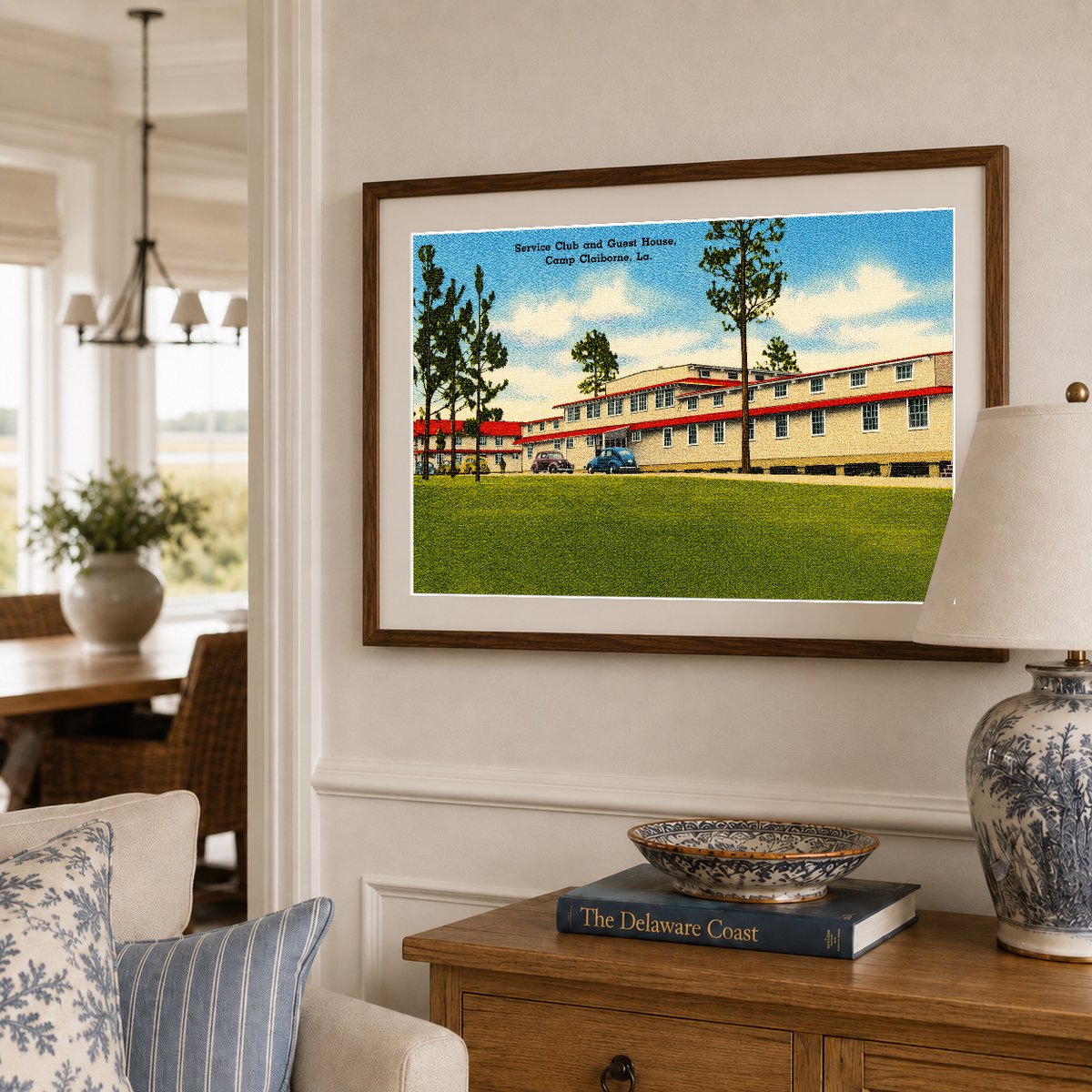 Forest Hill, LA: Service Club and Guest House, Camp Claiborne