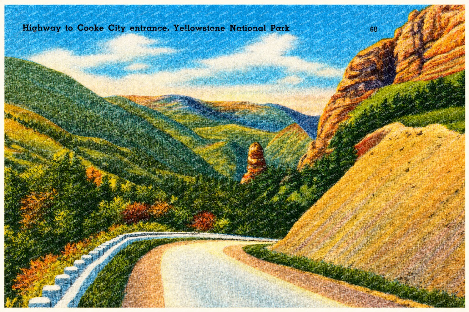 Yellowstone National Park, WY: Highway to Cooke City entrance