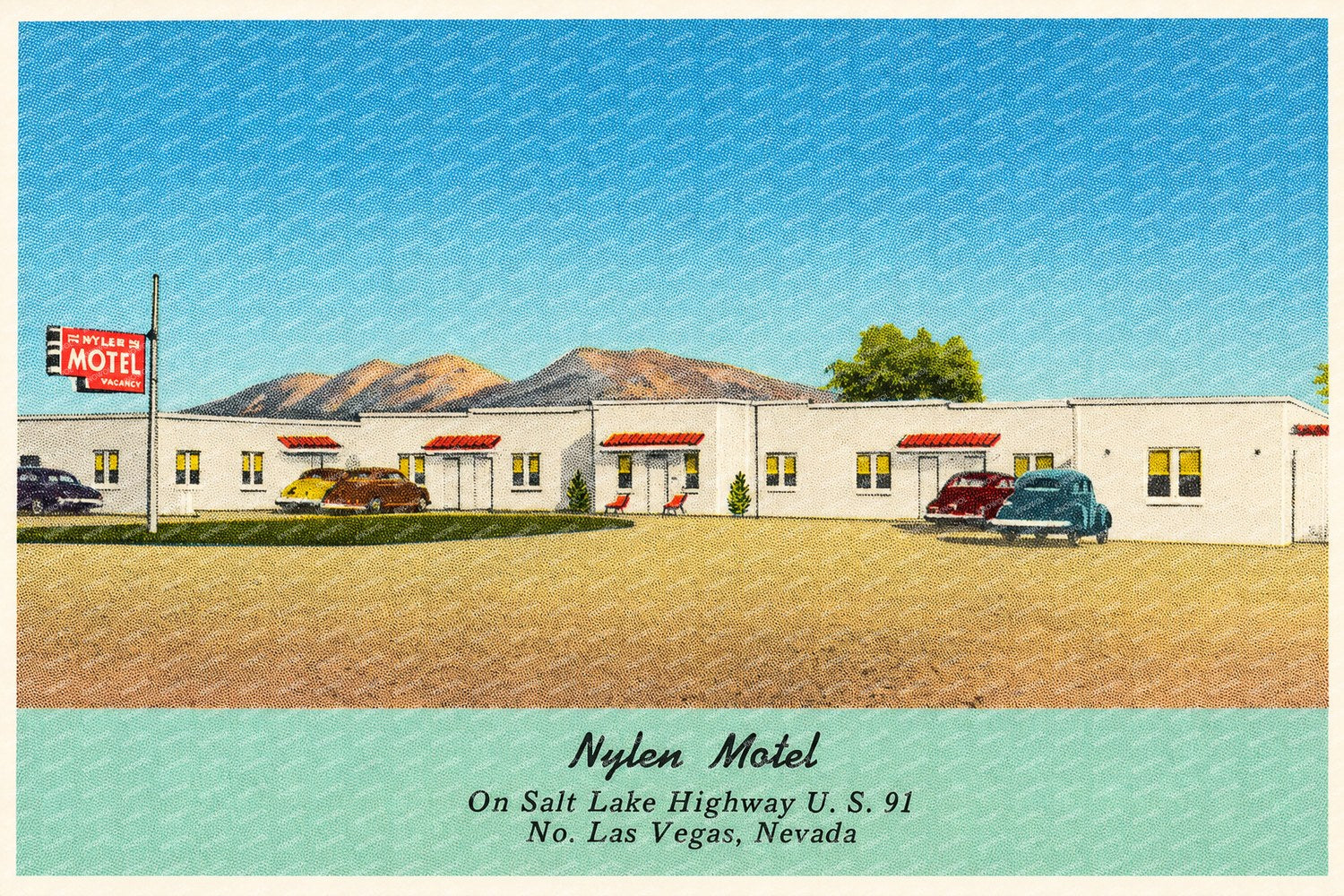 North Las Vegas, NV: Nylen Motel, on Salt Lake Highway U.S. 91, No. Las Vegas