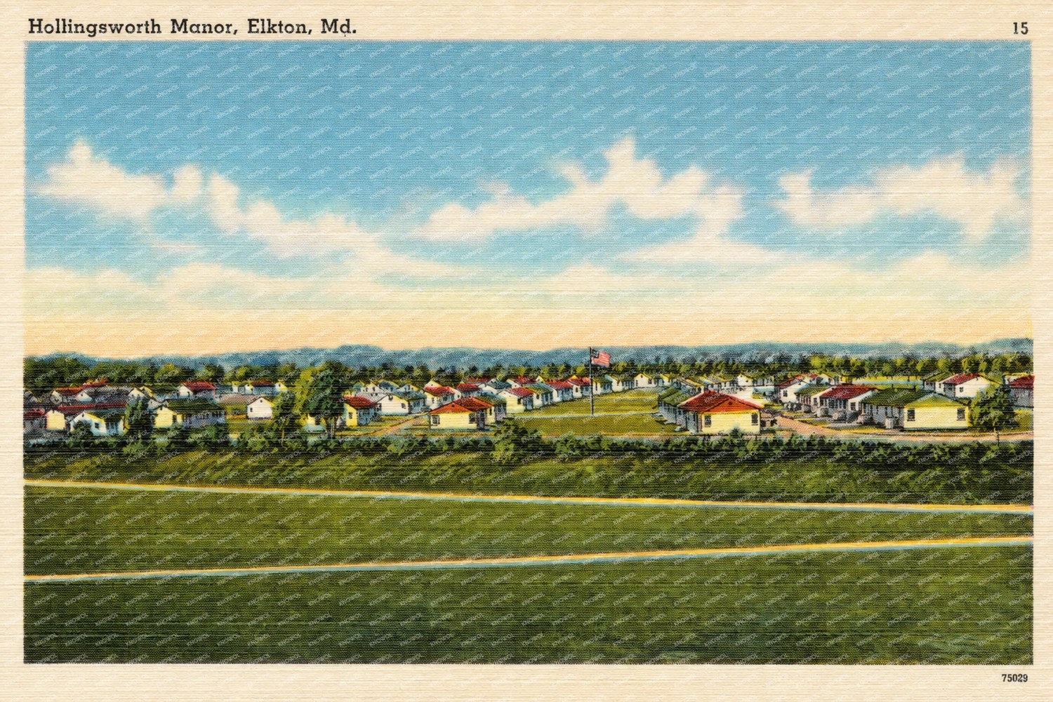 Hellingsworth Manor, Elkton, MD — Vintage Maryland Postcard