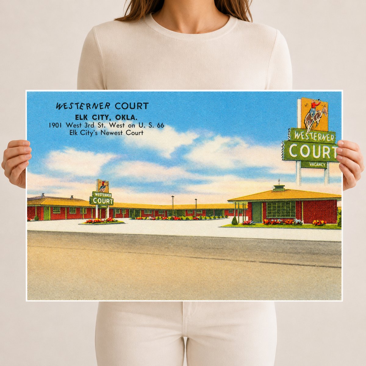 Elk City, OK: Westerner Court, Elk City, Okla., 1901 West 3rd St. West on U.S. 66, Elk City's newest court