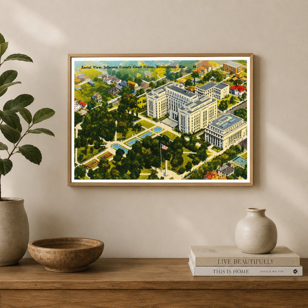 Birmingham, AL: Aerial view, Jefferson County Court House