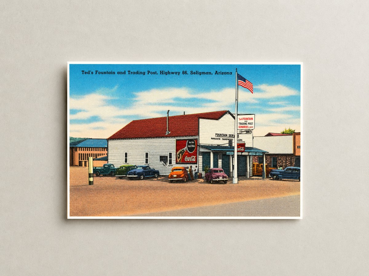 Seligman, AZ: Ted's Fountain and Trading Post, highway 66