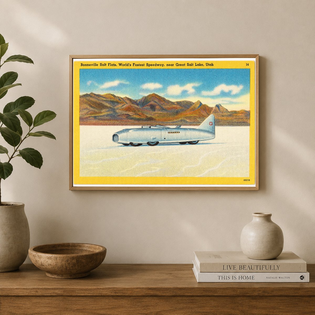 Bonneville Salt Flats, UT: Bonneville Salt Flats, "World's fastest speedway." Utah