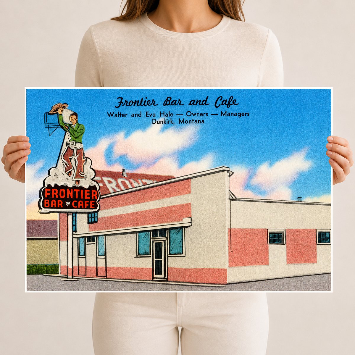 Dunkirk, MT: Frontier Bar and Café, Walter and Eva Hale -- Owner -- Managers