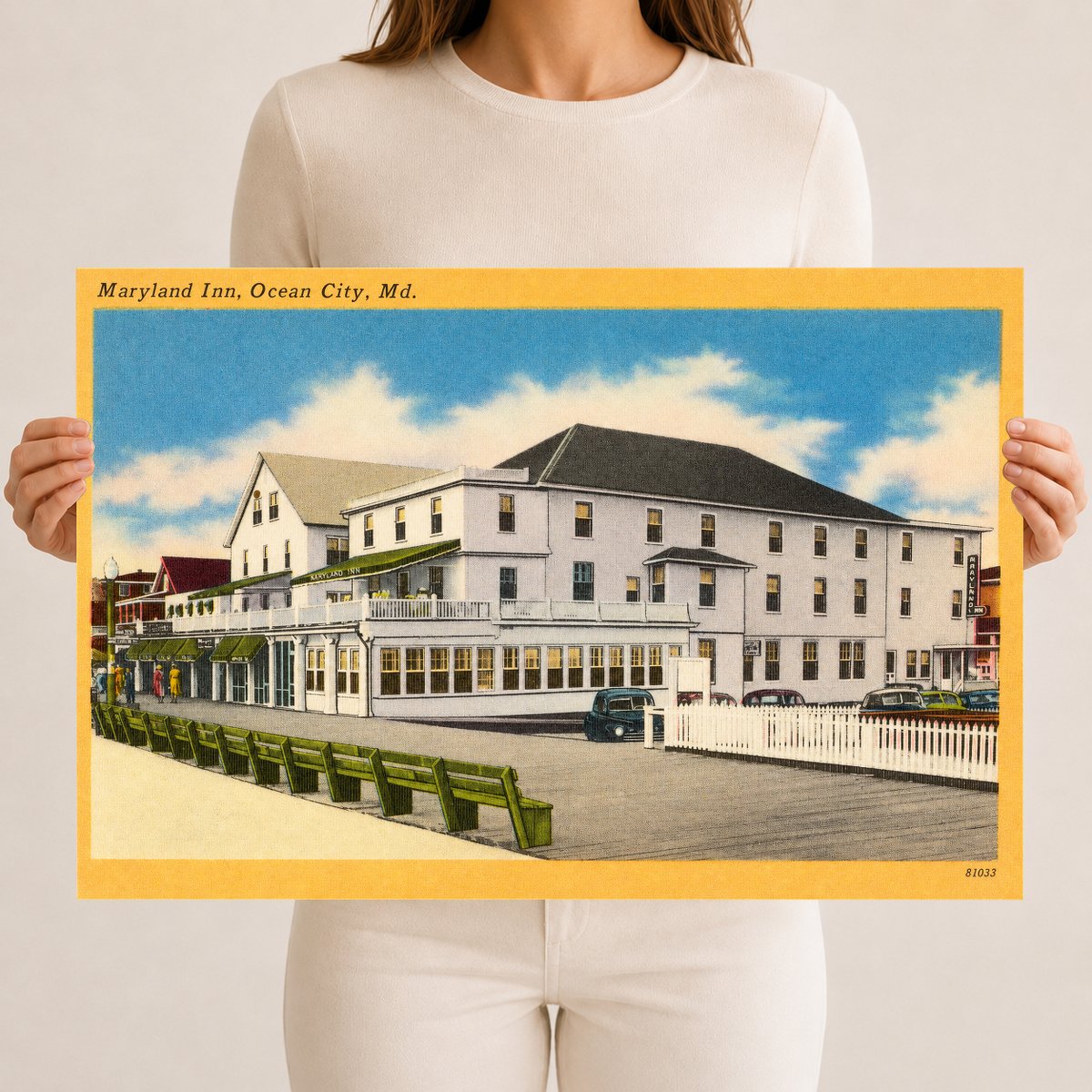 Maryland Inn, Ocean City, MD — Vintage Maryland Postcard