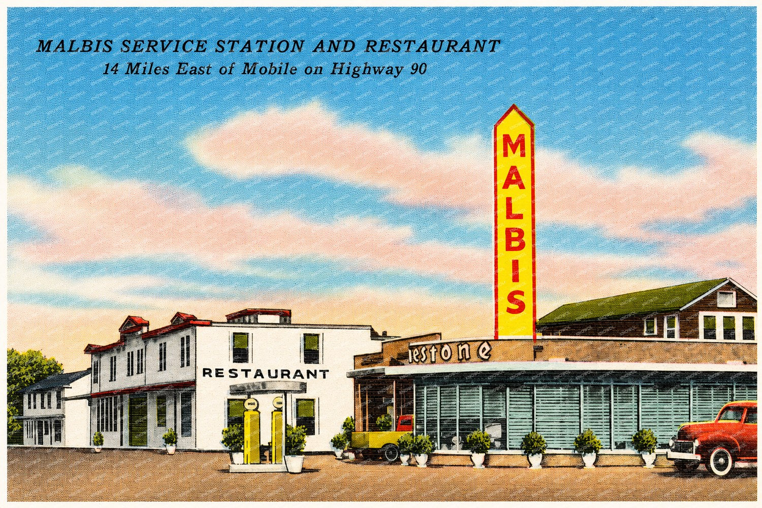 Mobile, AL: Malbis Service Station and Restaurant
