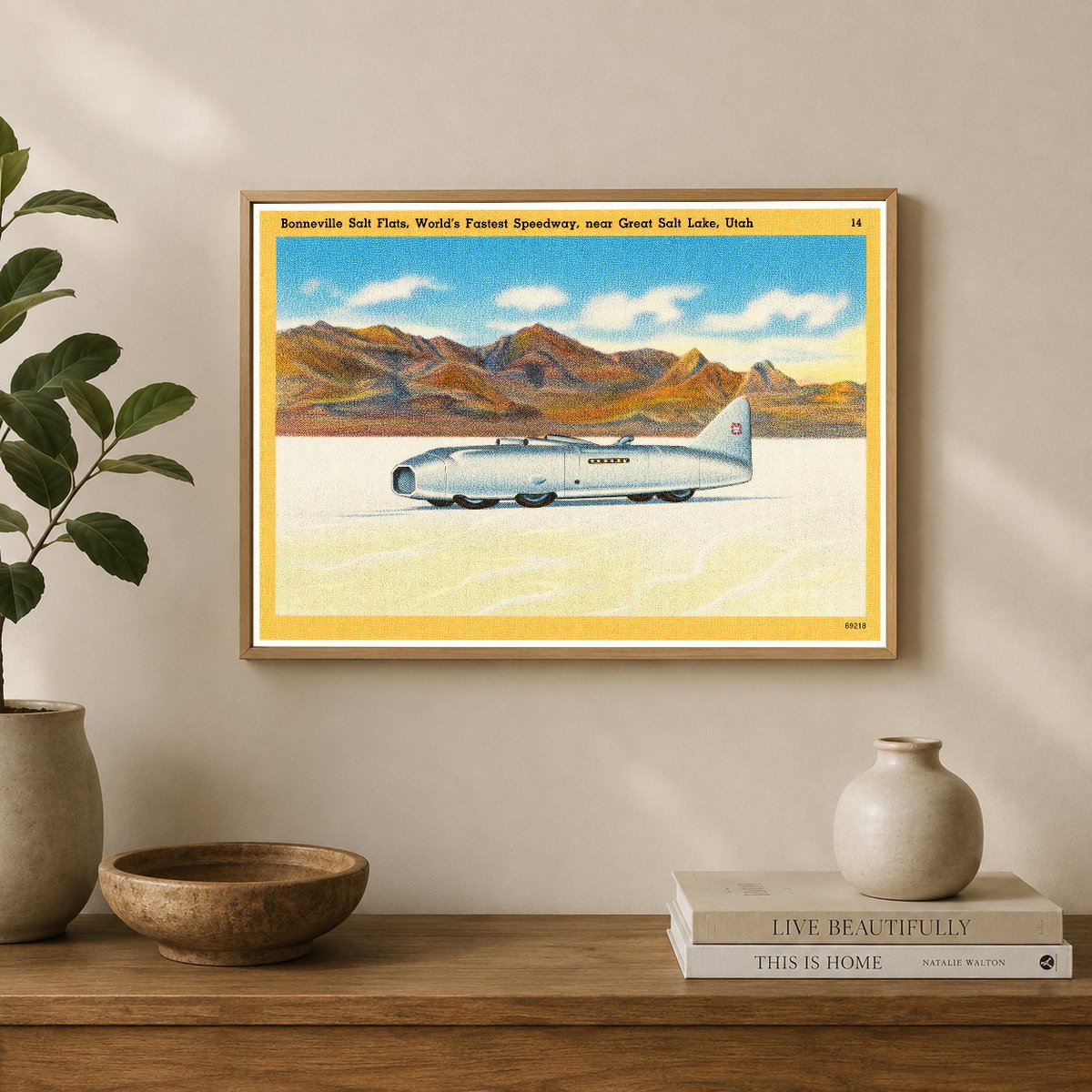 Bonneville Salt Flats, UT: Bonneville Salt Flats, "World's fastest speedway." Utah