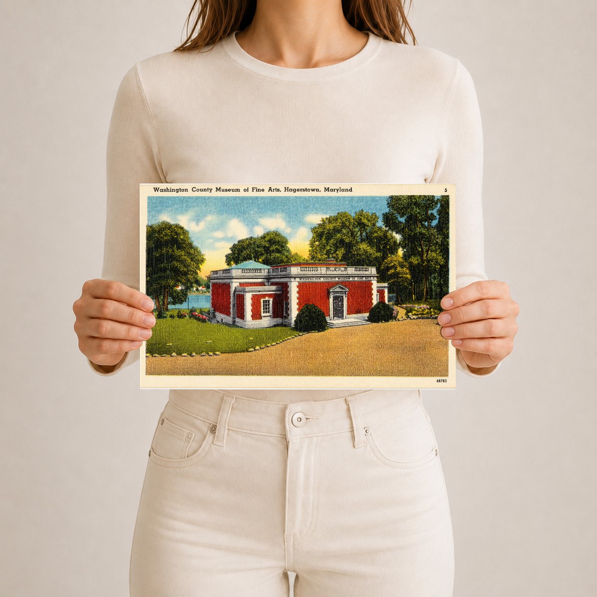 Washington County Museum of Fine Arts, Hagerstown, Maryland — Vintage Maryland Postcard