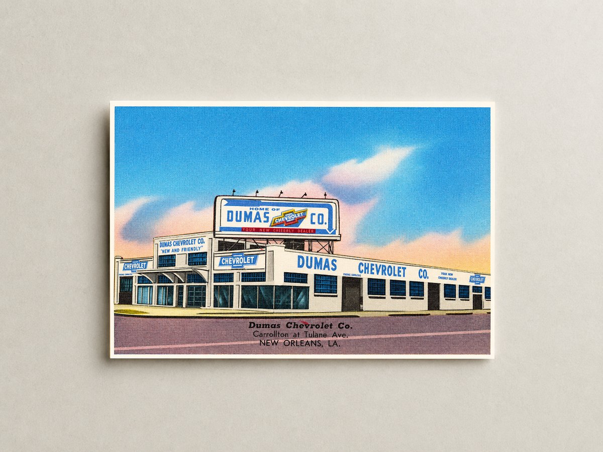 New Orleans, LA: Dumas Chevrolet Co., Carrollton at Tulane Ave.