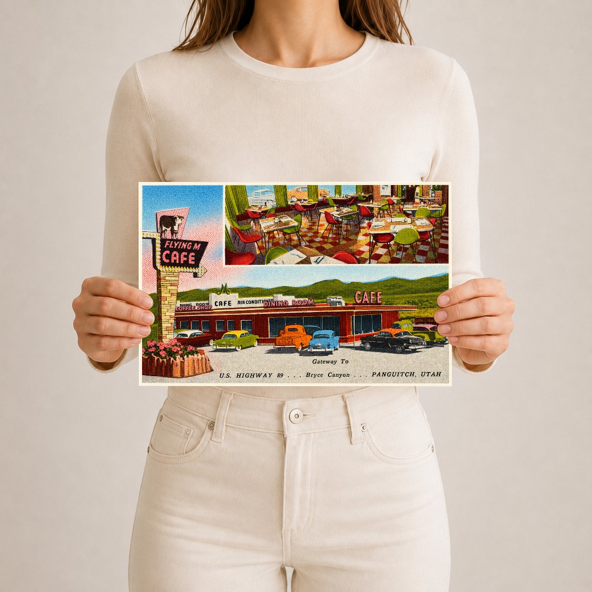 Panguitch, UT: Flying M Café, U.S. Highway 89... Gateway to Bryce Canyon... Panguitch