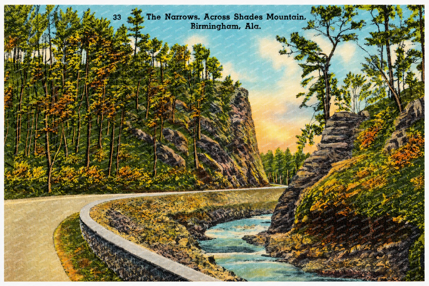 Birmingham, AL: The Narrows, across Shade Mountain