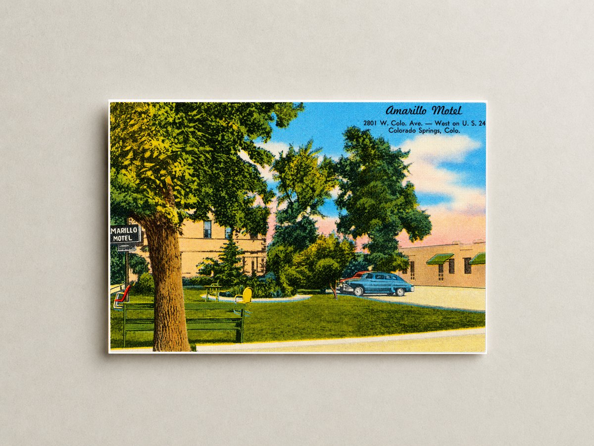 Colorado Springs, CO: Amarillo Motel, 2801 W. Colo. Ave -- West on U. S. 24