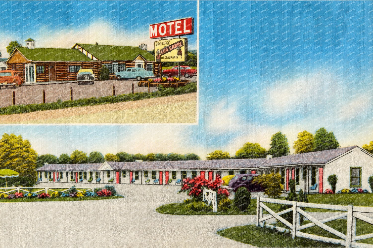 Brownie Motel & Restaurant. Located 3 miles north of Bel Air on U. S. Rt. #1 in Maryland's picturesque Harford County. — Vintage Maryland Postcard