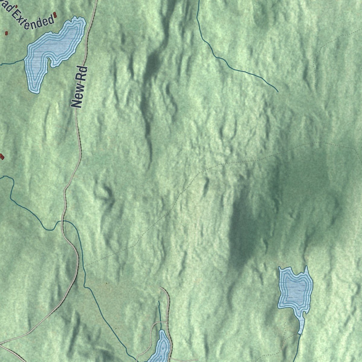 Close-up of the map of Poestenkill, New York print showing street and building detail
