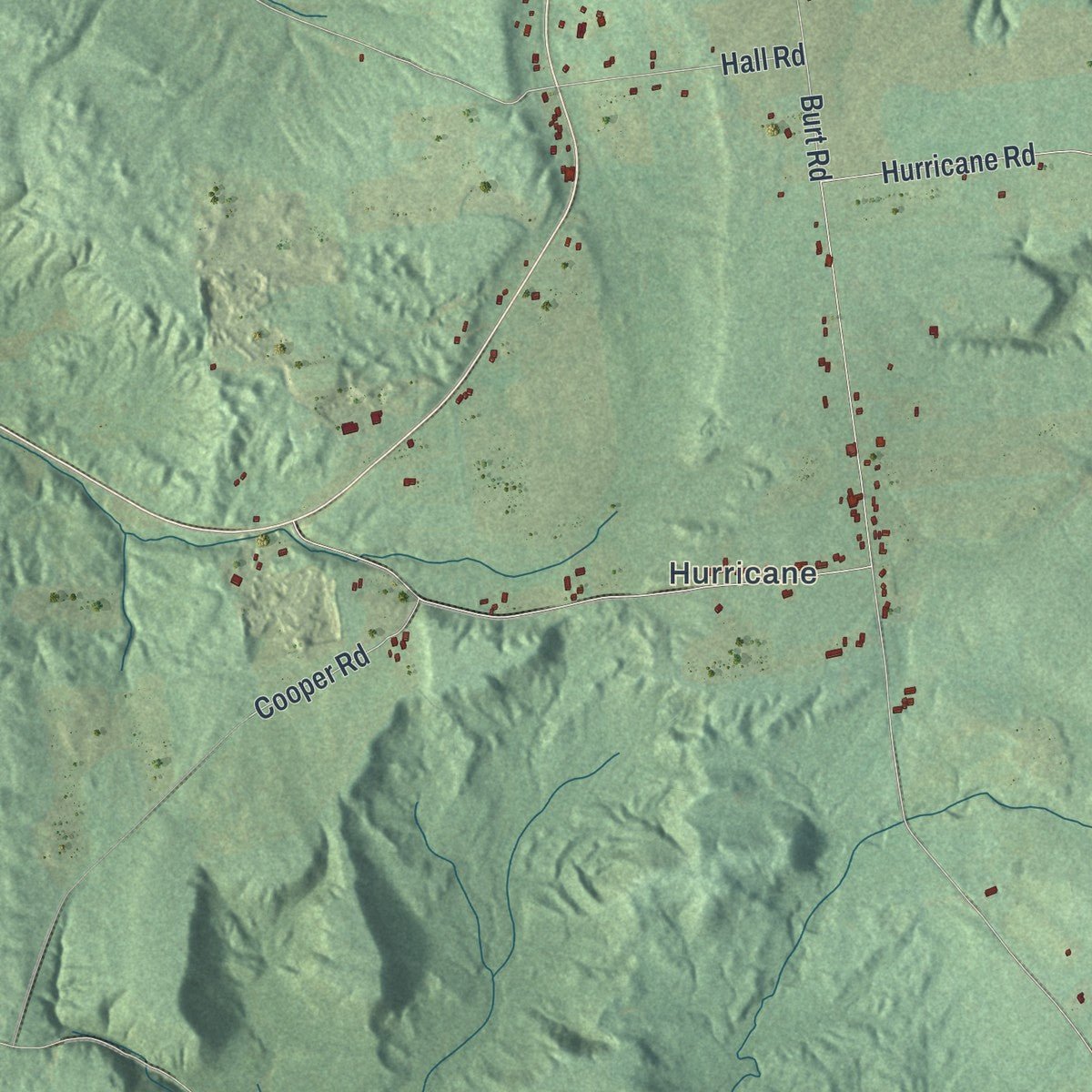 Close-up of the map of Norway, New York print showing street and building detail