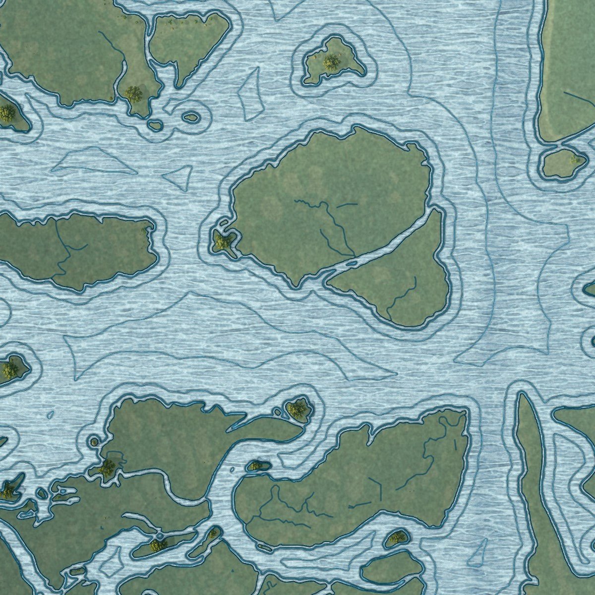 Close-up of the map of Gilgo, New York print showing street and building detail