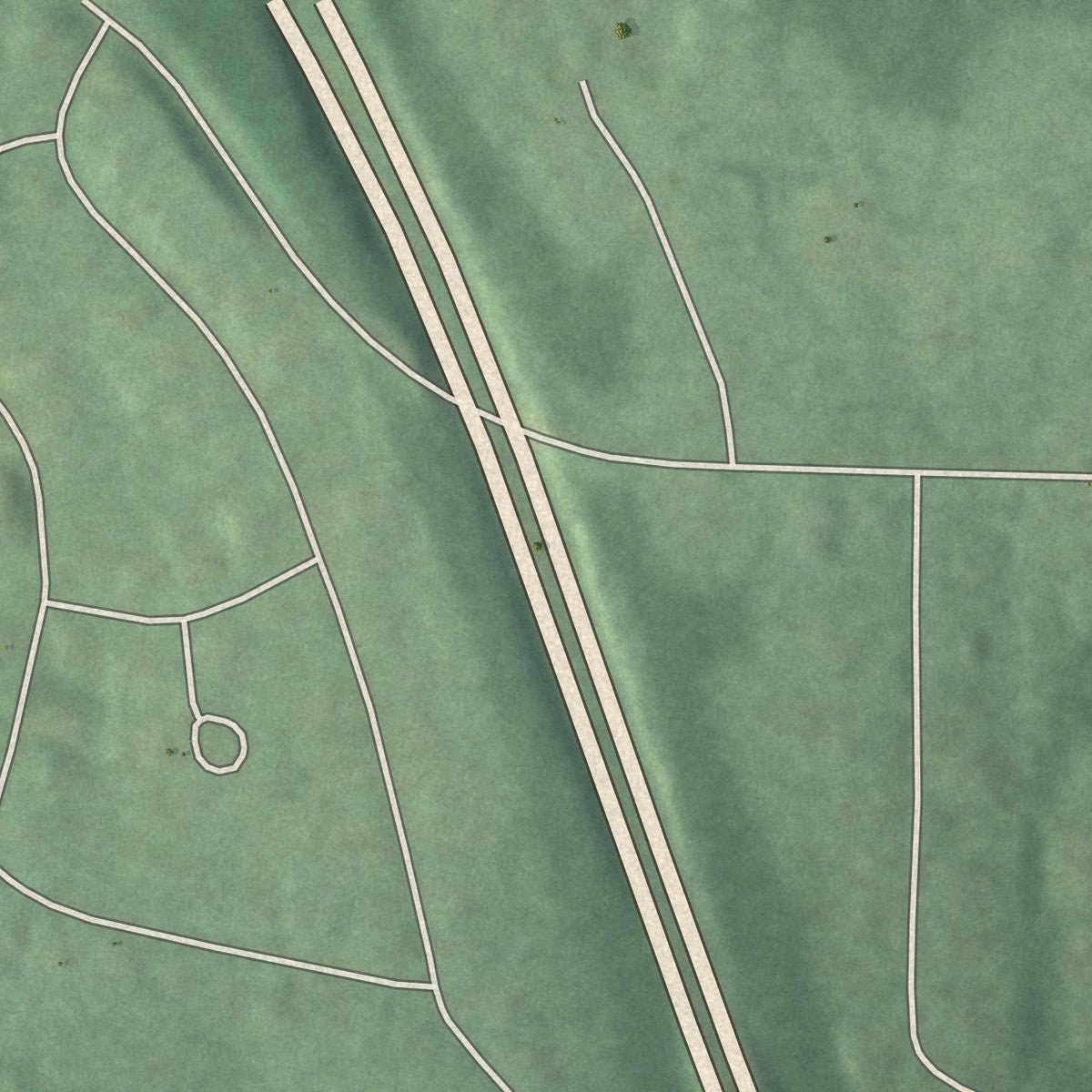 Close-up of the map of Rockleigh, New Jersey print showing street and building detail