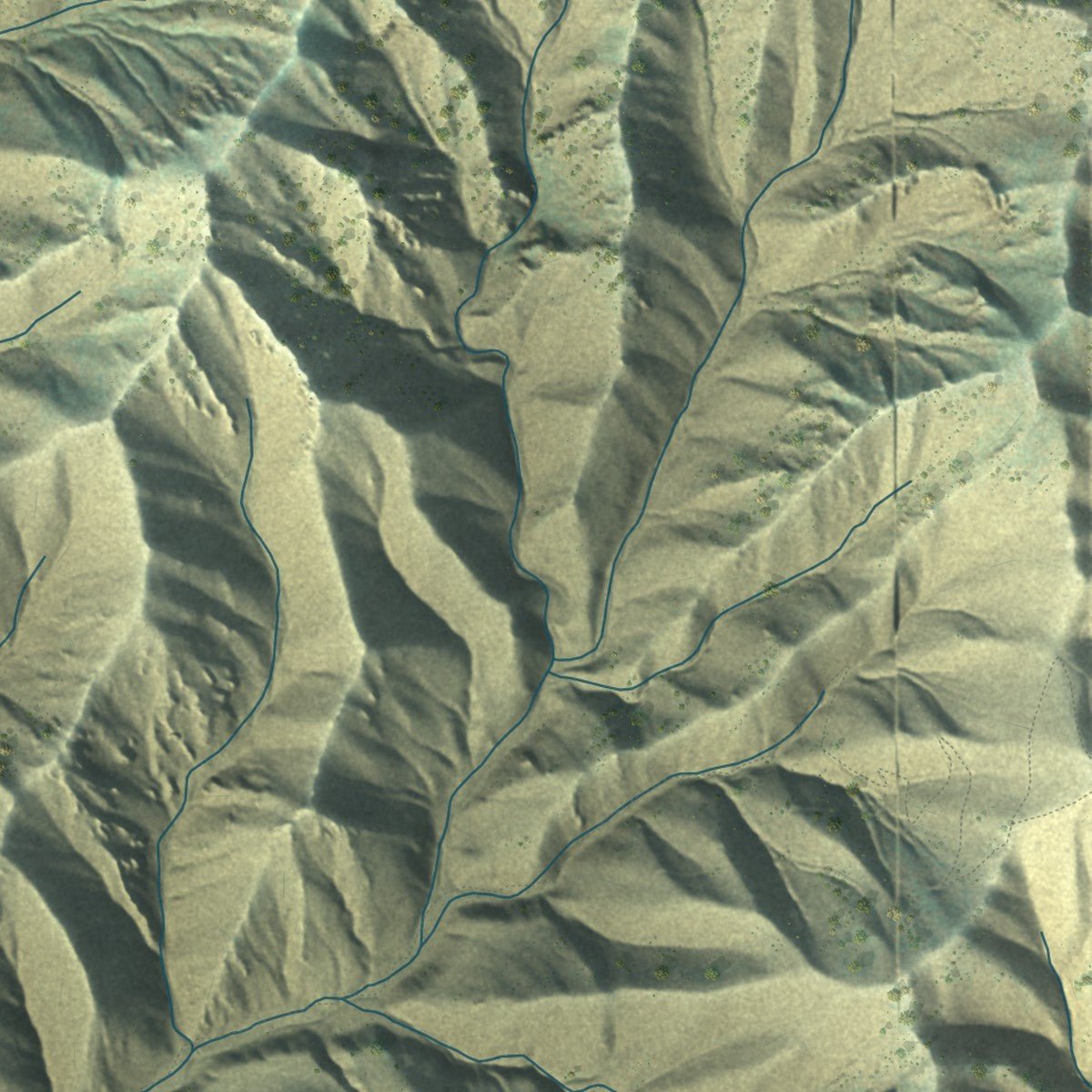 Close-up of the map of Erda, Utah print showing street and building detail