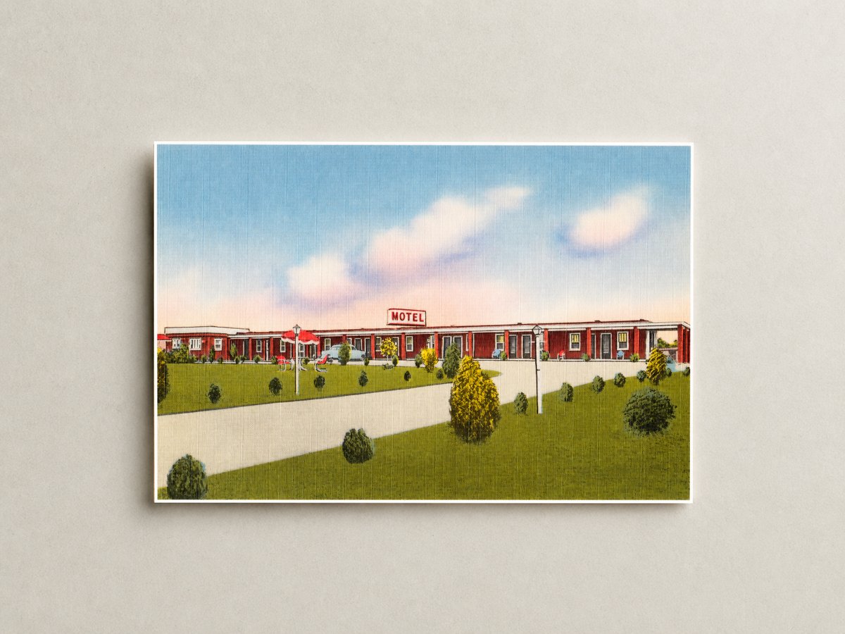 Ciampoli Motel, U. S. Route 40, Elkton, Maryland — Vintage Maryland Postcard