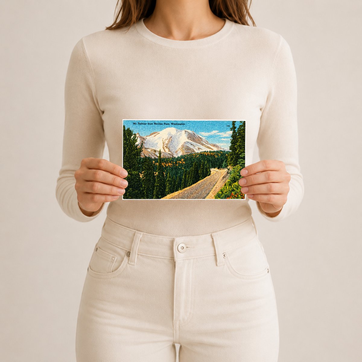 Rainier, Mount, WA: Mt. Rainier from Naches Pass