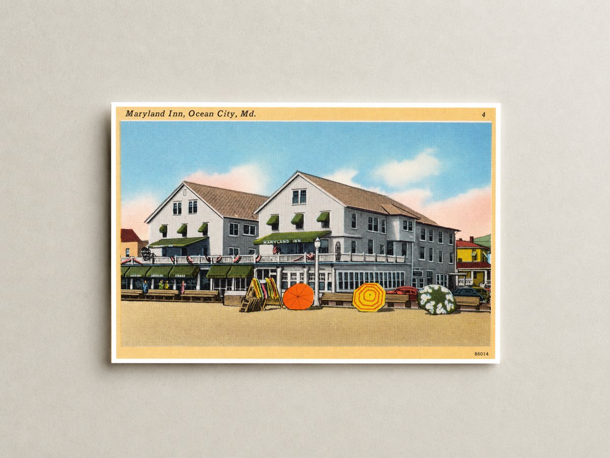 Maryland Inn, Ocean City, MD — Vintage Maryland Postcard