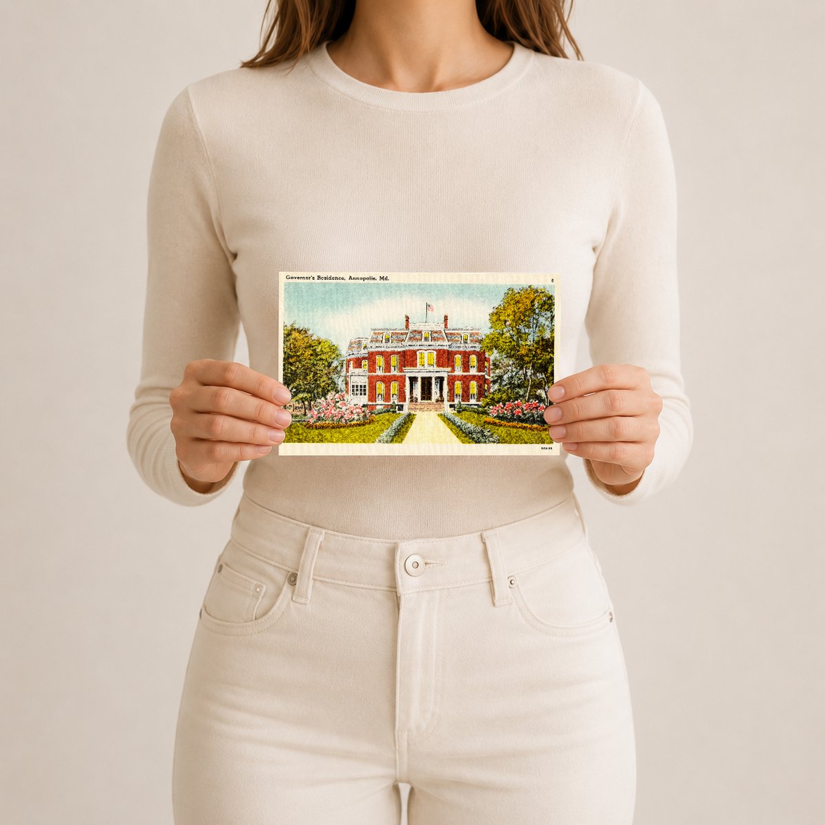 Governor's residence, Annapolis, MD — Vintage Maryland Postcard