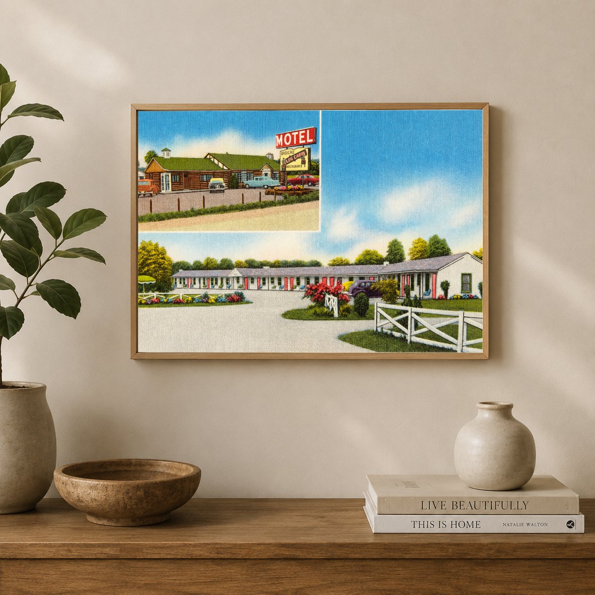 Brownie Motel & Restaurant. Located 3 miles north of Bel Air on U. S. Rt. #1 in Maryland's picturesque Harford County. — Vintage Maryland Postcard