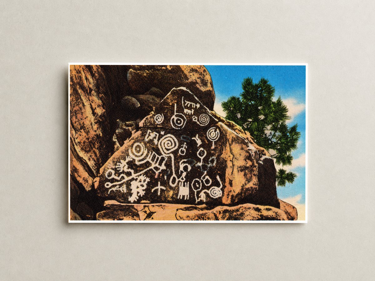 Manitou Springs, CO: Indian petroglyphs at Manitou Cliff Dwellings
